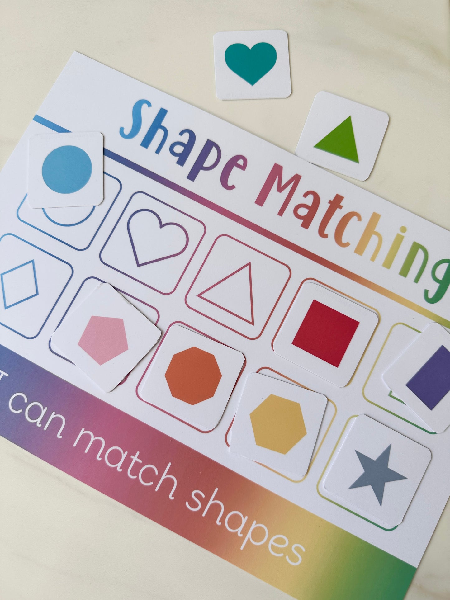 Shape Matching Learning Mat