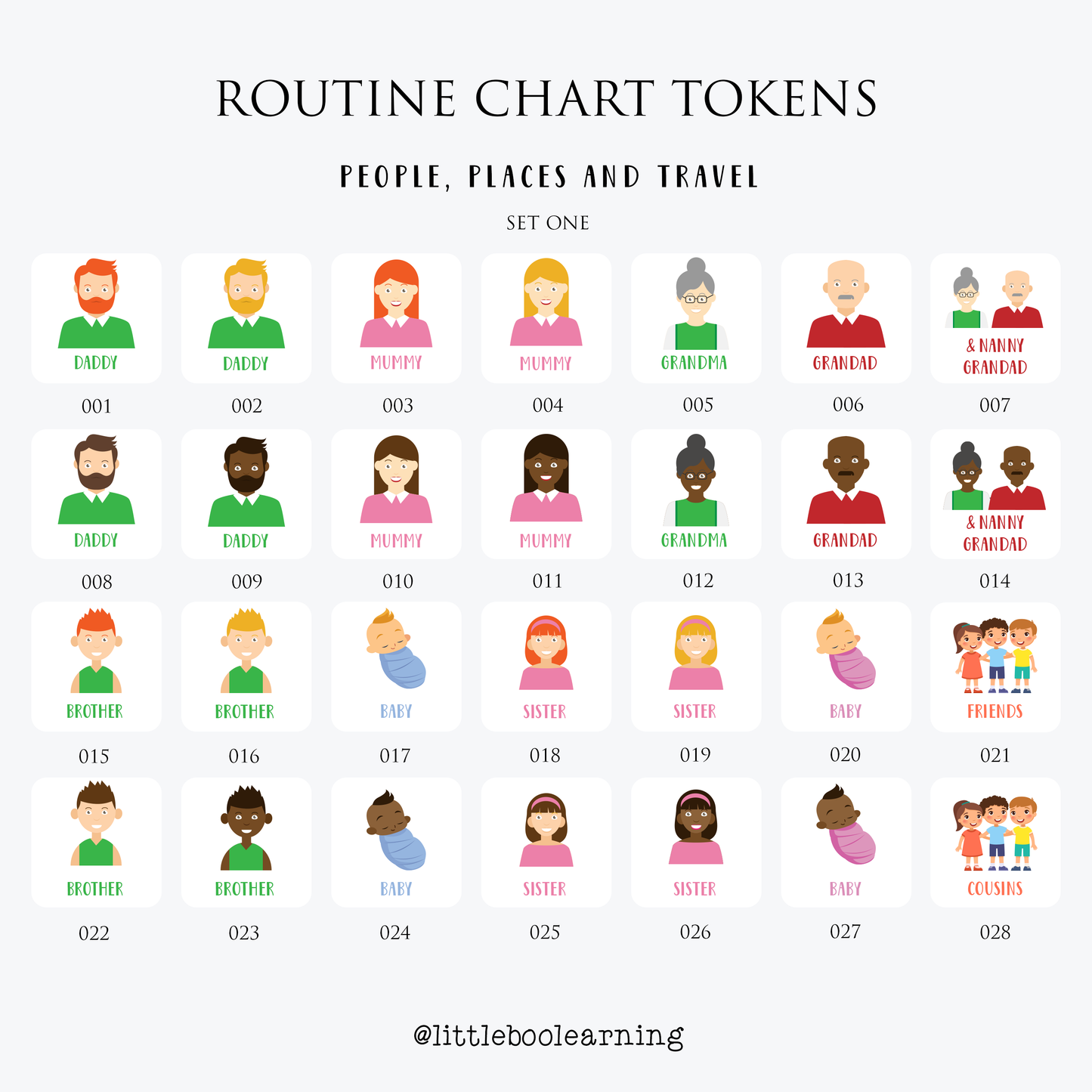 Personalised Children's Weekly Planner with Tokens