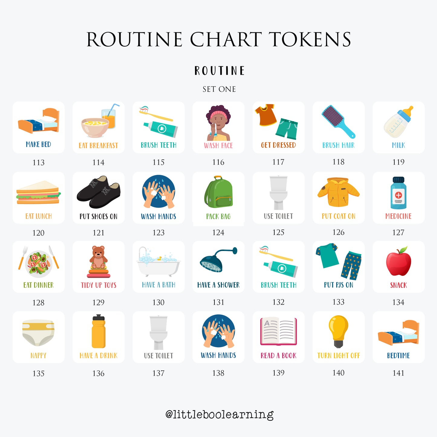 Personalised Children's Weekly Planner with Tokens