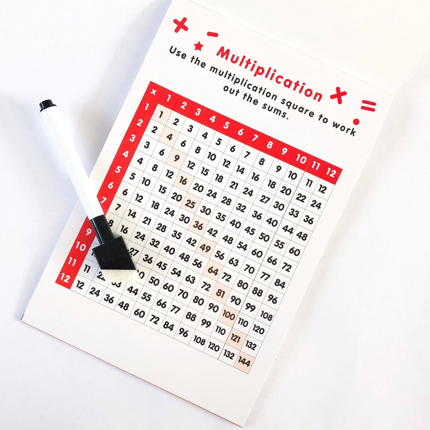 Learn to Multiply (wipe clean workbook)-Little Boo Learning-maths,multiply,numeracy,wipe clean,workbook
