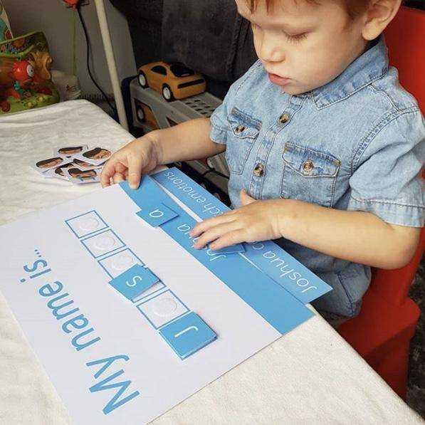 Personalised 'My Name is...' Spelling Mat-Little Boo Learning-literacy,spelling
