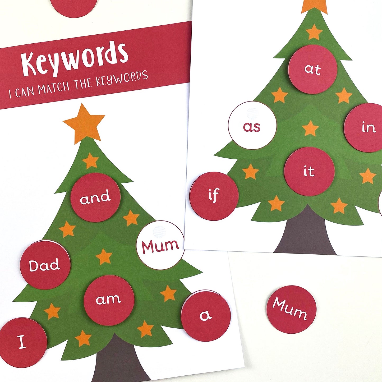 Keywords / Tricky Words Christmas Tree
