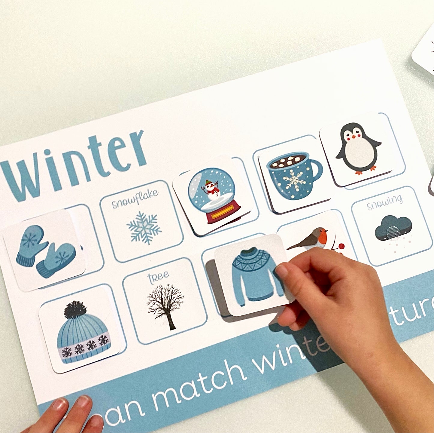 Personalised Winter Learning Mat