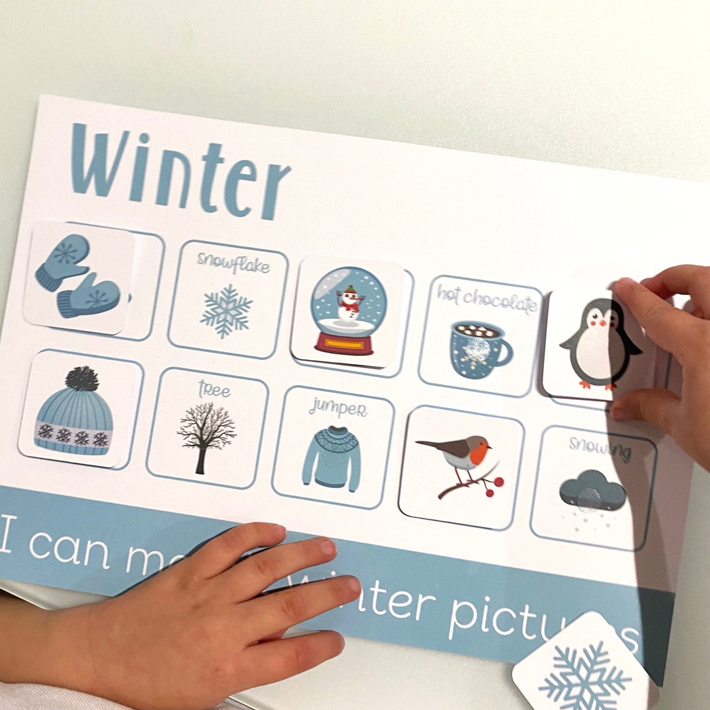 Personalised Winter Learning Mat