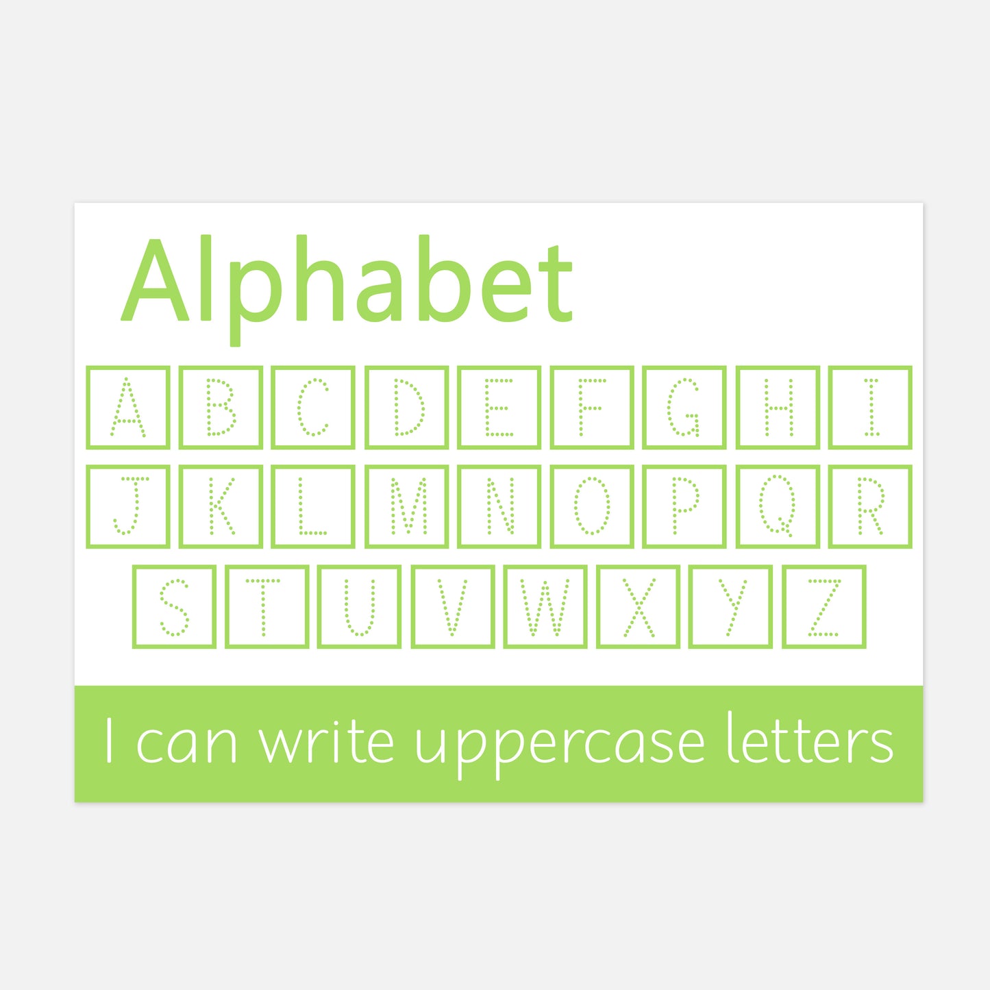 Personalised Uppercase Alphabet Learning Mat (WIPE CLEAN)-Little Boo Learning-Alphabet,Learning Mat,learning mats,tracing,wipe clean