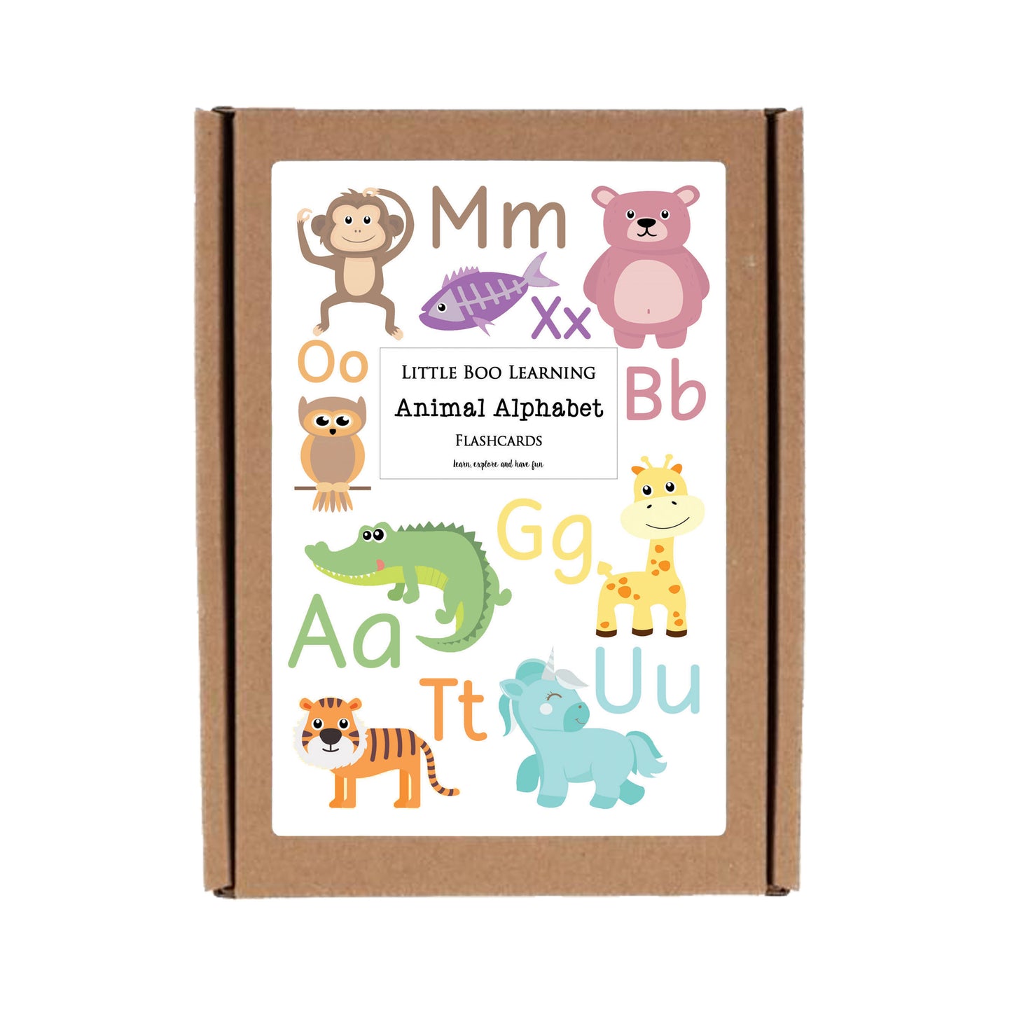 Animal Alphabet Toddler Flashcards
