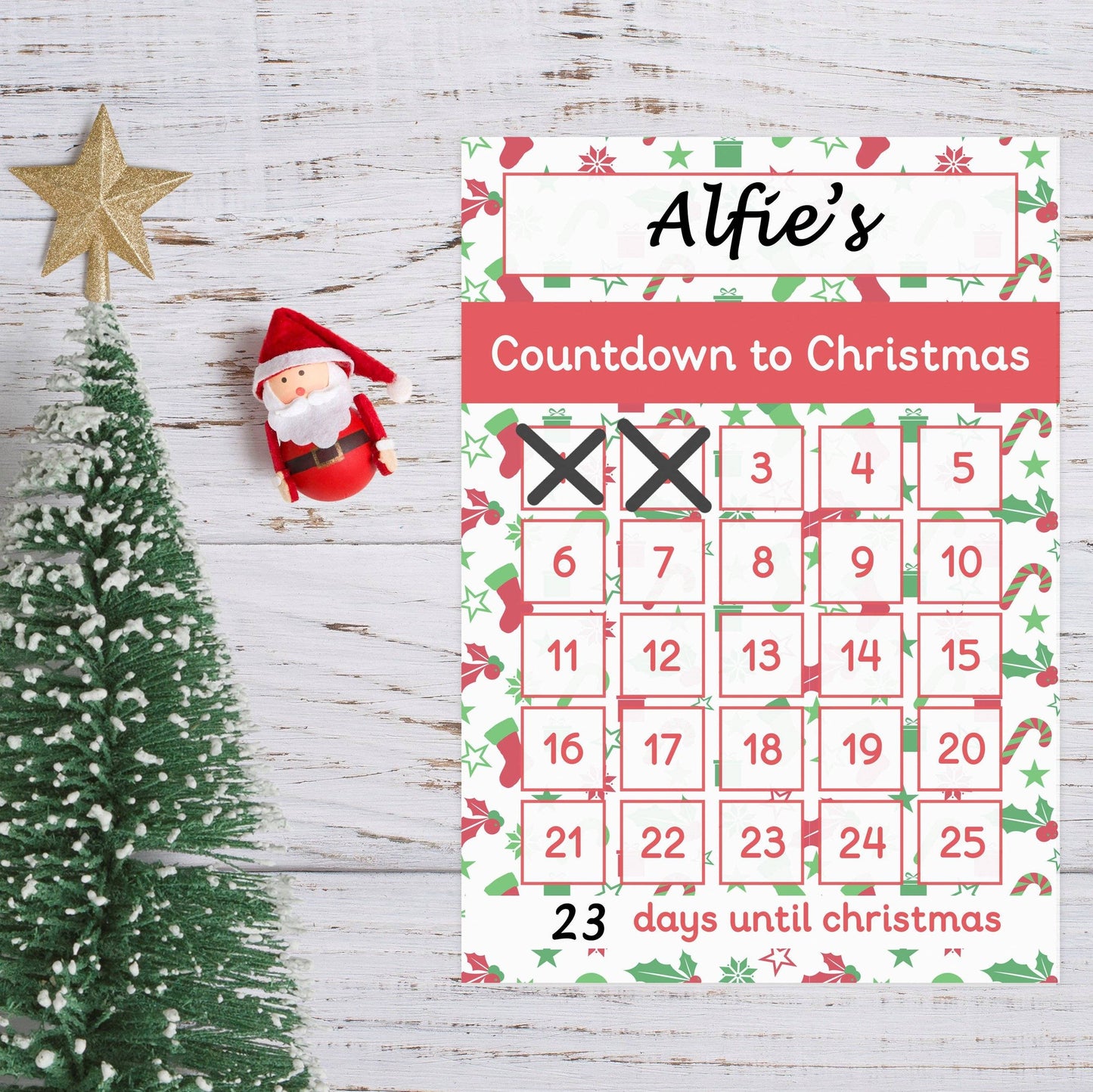 Countdown to Christmas Mat-Little Boo Learning-advent calender,Christmas,christmas countown,countdown,homeschool,learning resources,numeracy resources,toddler resources