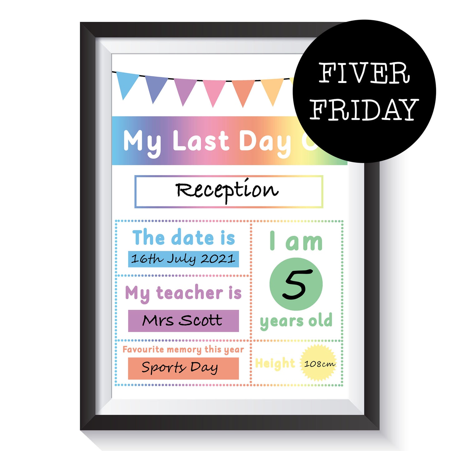 My Last Day Mat (Wipe Clean)