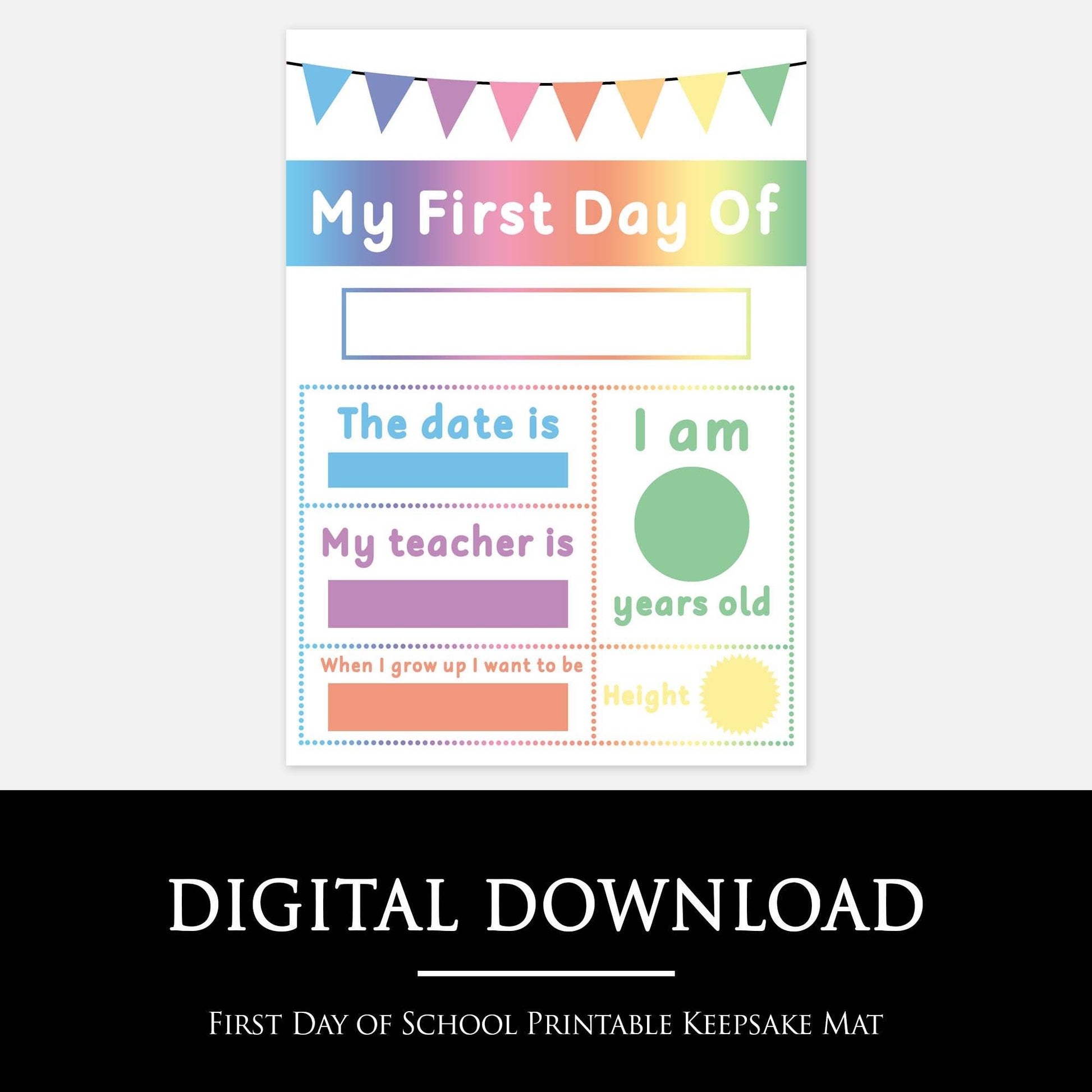 My First Day Mat (Digital Download)-Little Boo Learning-