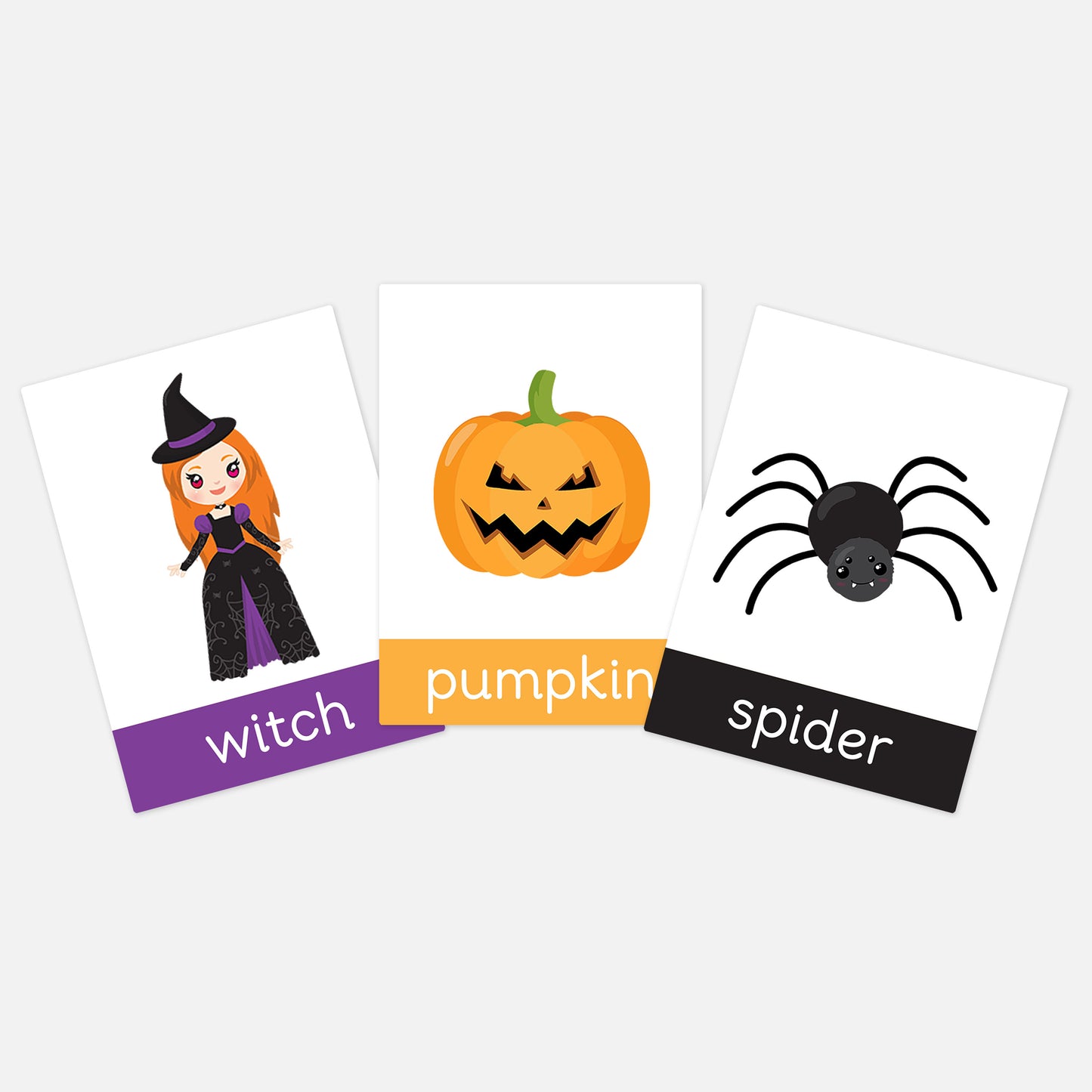 Halloween Toddler Flashcards | Digital Download-Little Boo Learning-halloween,Montessori