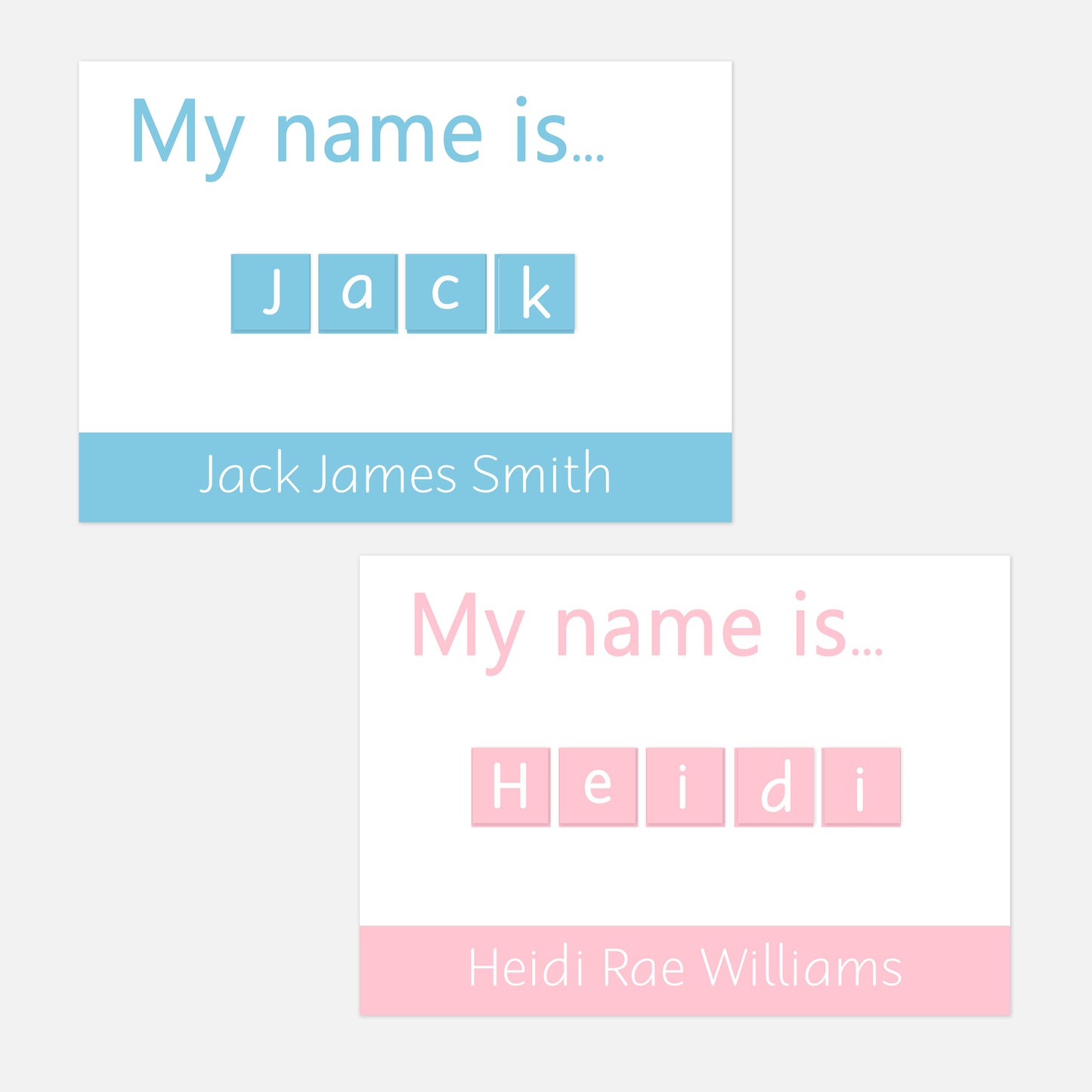 Personalised 'My Name is...' Spelling Mat-Little Boo Learning-literacy,spelling