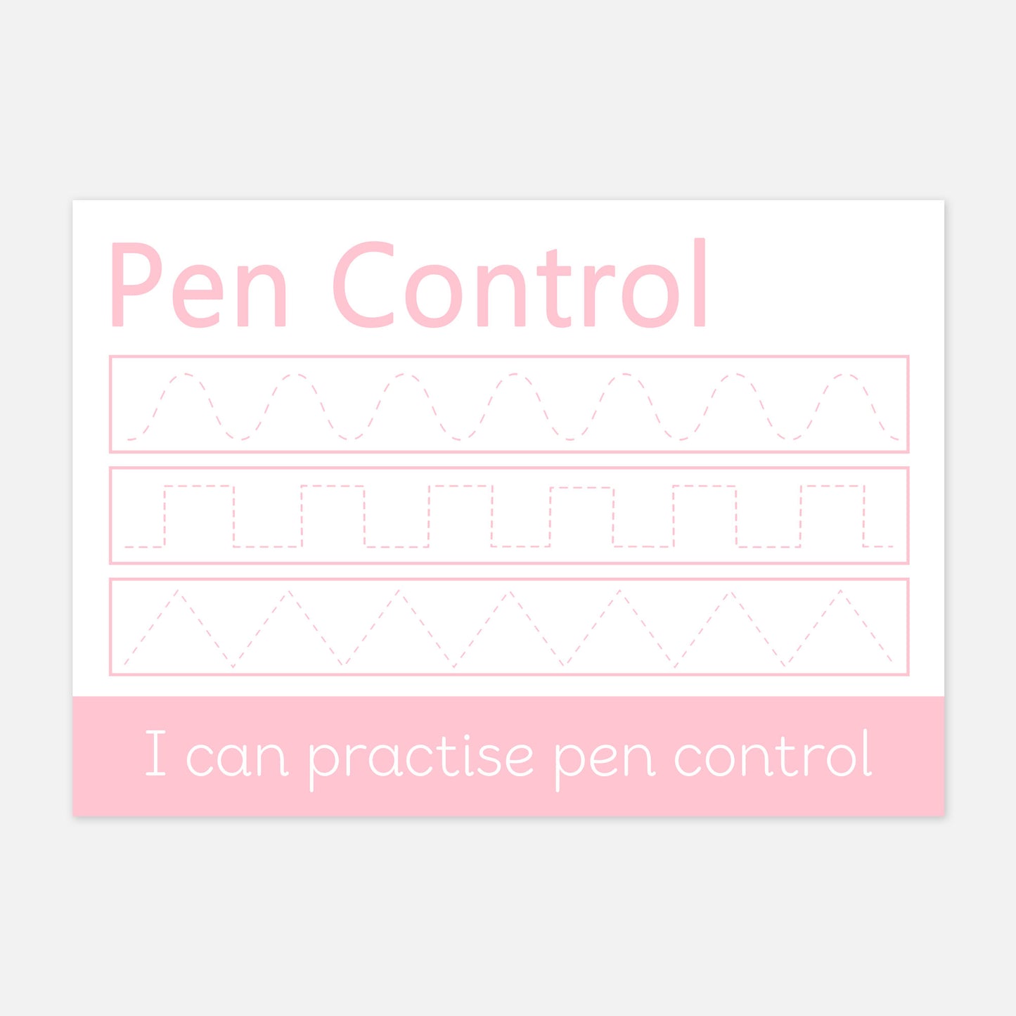 READY-TO-POST Set of 6 Wipe Clean Learning Mats (PINK)-Little Boo Learning-