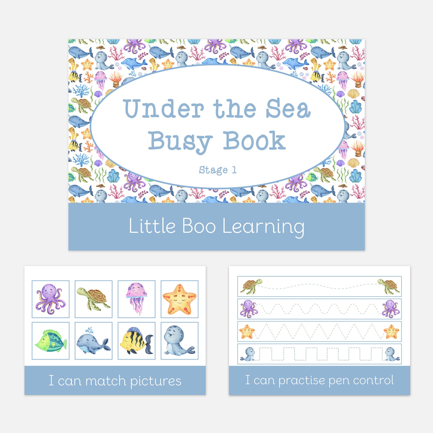 Under the Sea Busy Book Kit (Self Assembly)