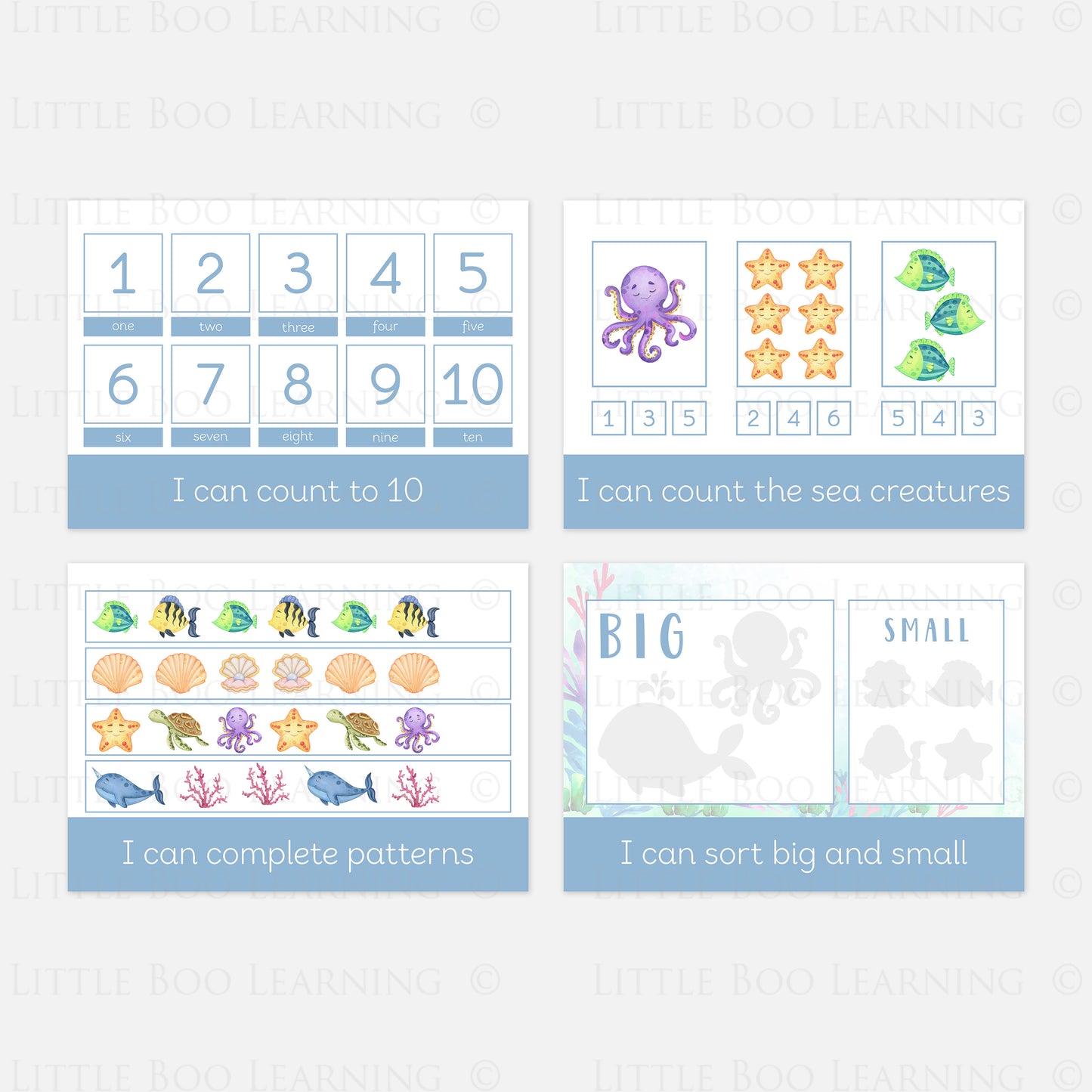 Under the Sea Busy Book Kit (Self Assembly)