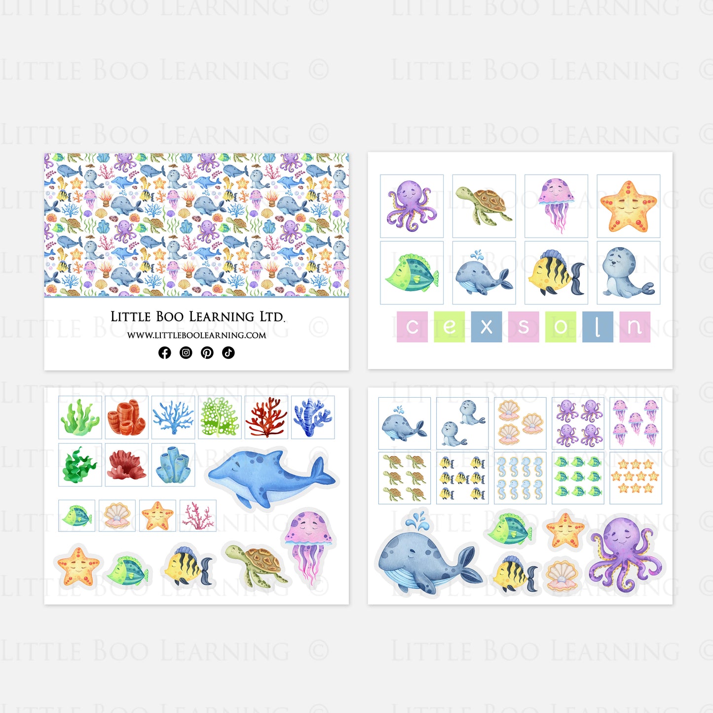 Under the Sea Busy Book Kit (Self Assembly)