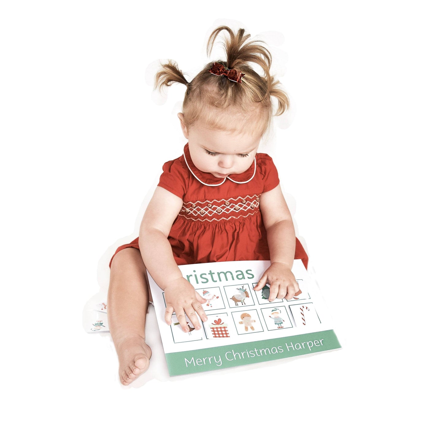 PERSONALISED Christmas Learning Mat (Stage 2 - Shadows)-Little Boo Learning-christmas,Learning Mat