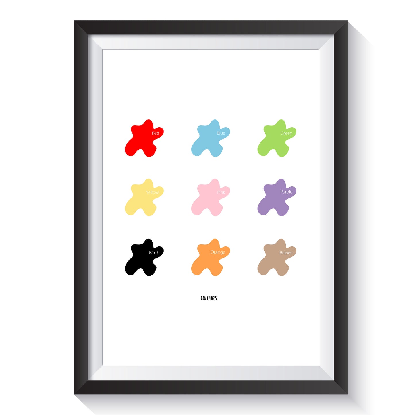 Colours Print A4-Little Boo Learning-