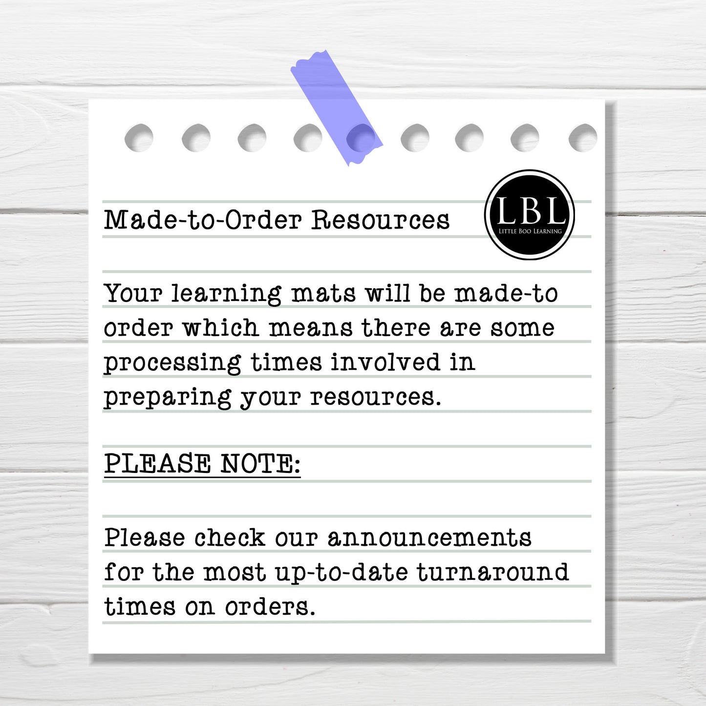 Year One Common Exception Words Learning Mat