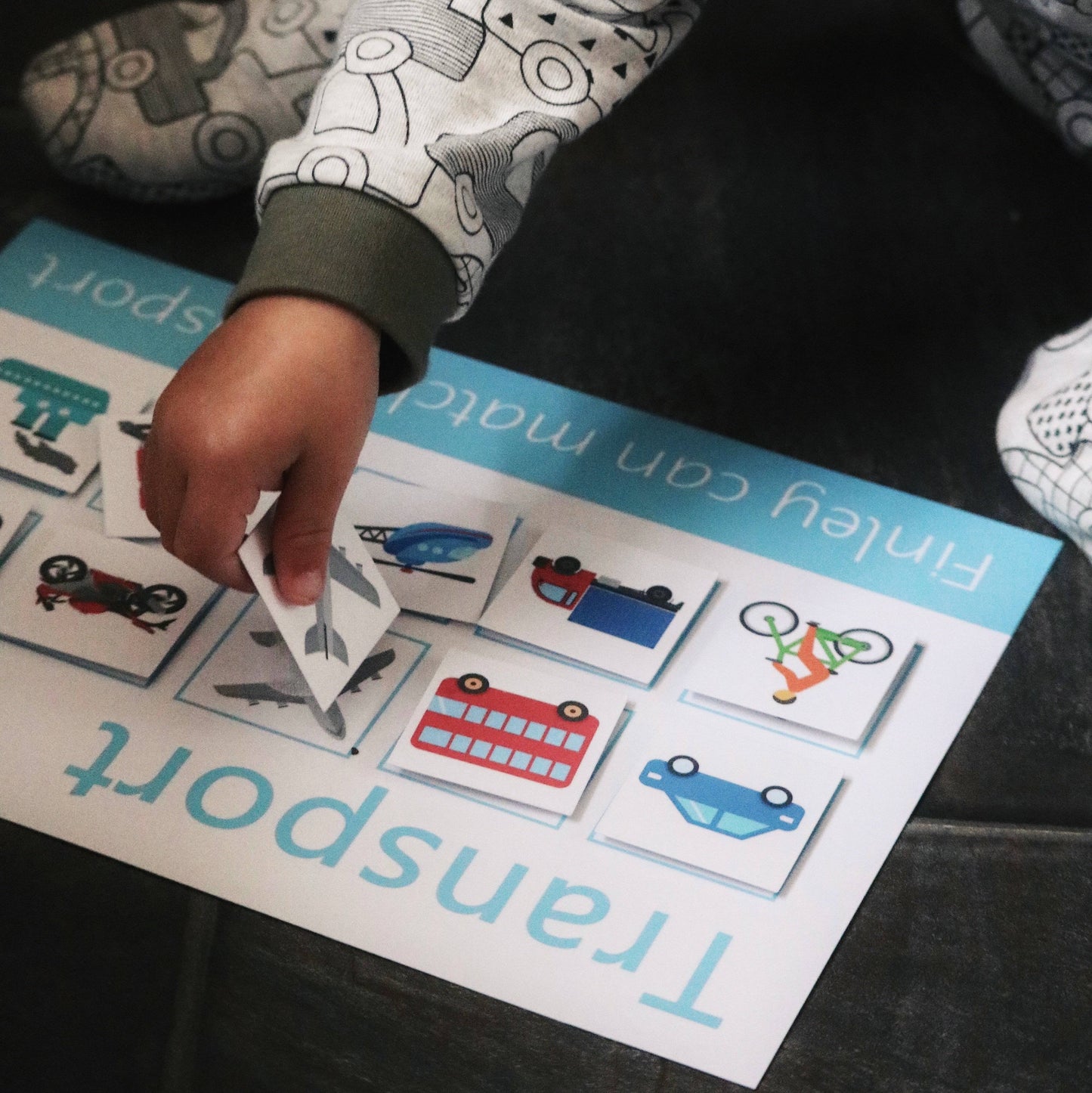 Personalised Transport Learning Mat-Little Boo Learning-holiday,learning,Learning Mat,toddler