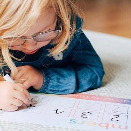 Personalised Numbers 11-20 Learning Mat with Arrows (WIPE CLEAN)-Little Boo Learning-arrows,guides,Learning Mat,learning mats,numbers,numeracy,wipe clean