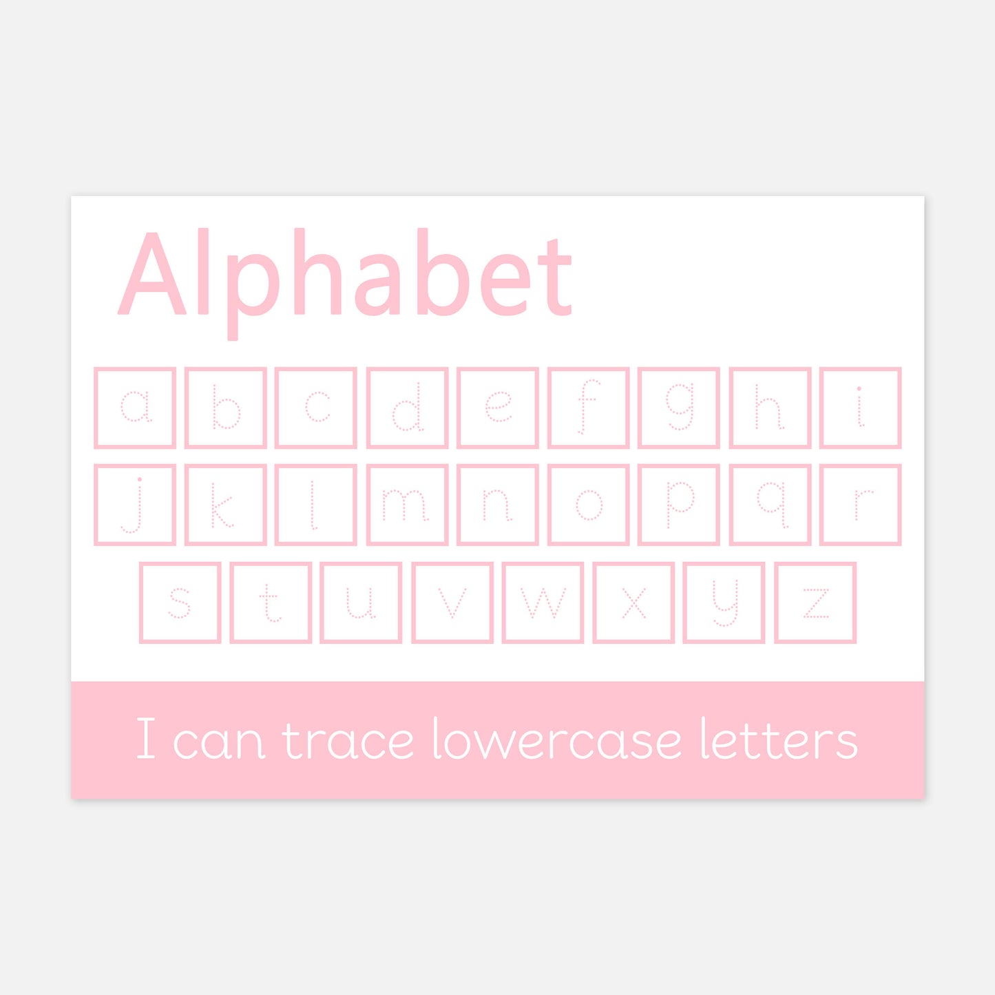 READY-TO-POST Set of 6 Wipe Clean Learning Mats (PINK)-Little Boo Learning-