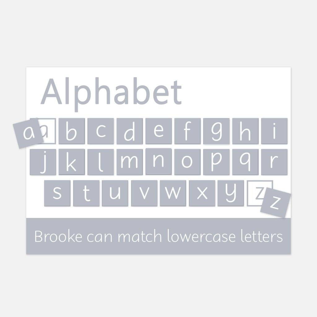 PERSONALISED Alphabet Learning Mat-Little Boo Learning-A-Z,ABC,Alphabet,Learning Mat,Letters,literacy