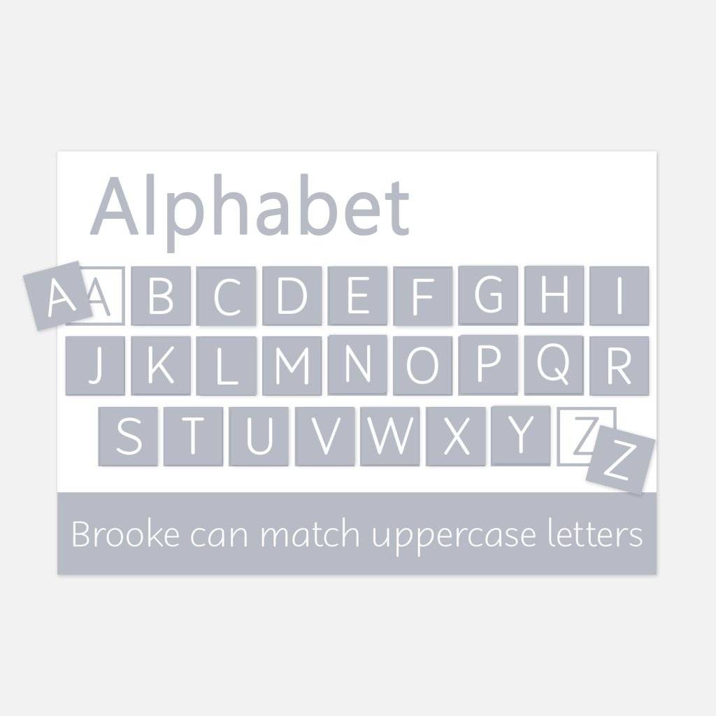 PERSONALISED Alphabet Learning Mat-Little Boo Learning-A-Z,ABC,Alphabet,Learning Mat,Letters,literacy