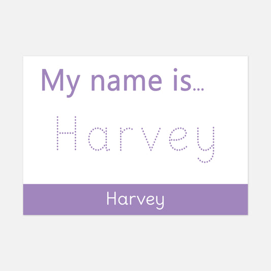 PERSONALISED 'My Name is...' Spelling Mat (WIPE CLEAN)-Little Boo Learning-literacy,spelling