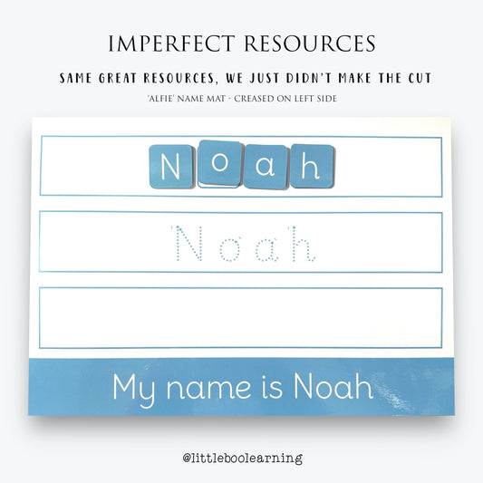 'Noah' Build it, Trace it, Write it Name Mat