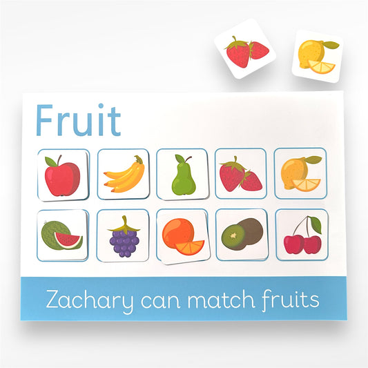 Zachary - Fruit Matching Mat