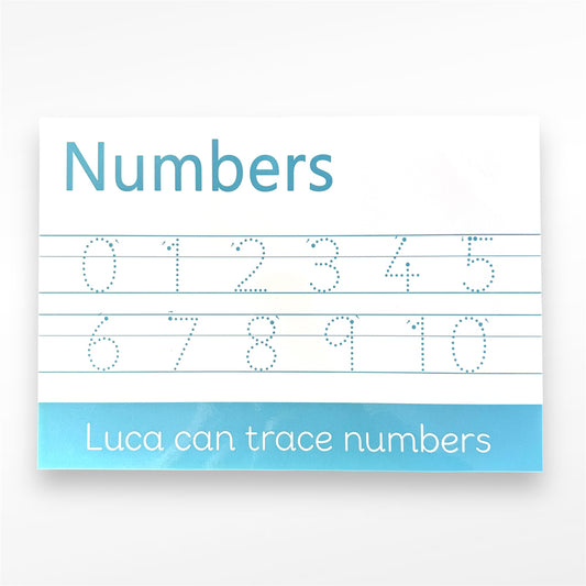 Luca - Numbers 1-10 Tracing Mat