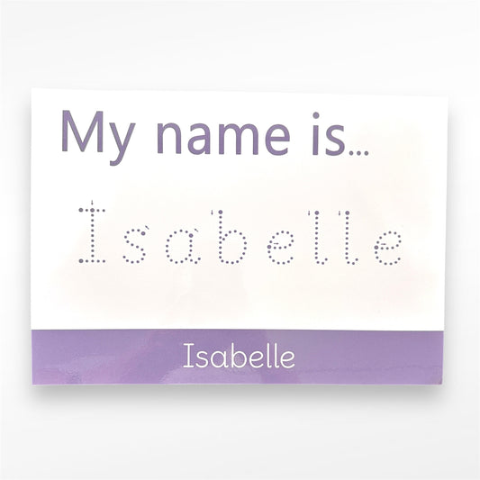 Isabelle - Name Tracing Mat (Purple)