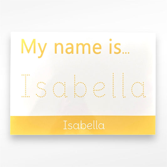 Isabella - Name Tracing Mat (Yellow)