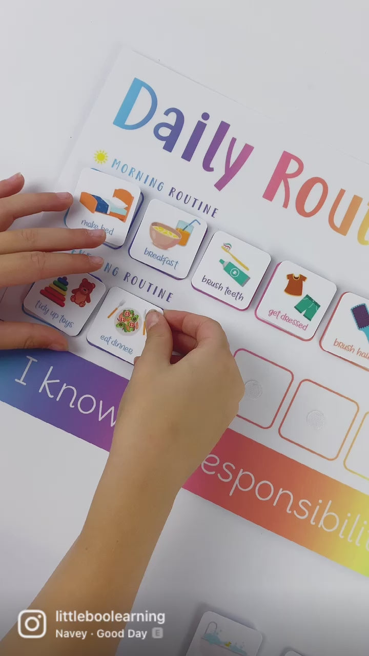 Children's daily routine chart