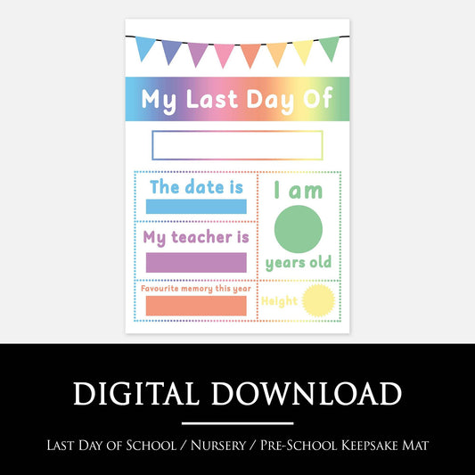 My Last Day Mat (Digital Download)-Little Boo Learning-
