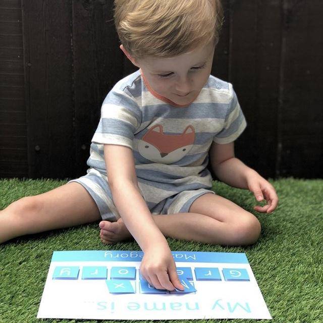 Personalised 'My Name is...' Spelling Mat-Little Boo Learning-literacy,spelling