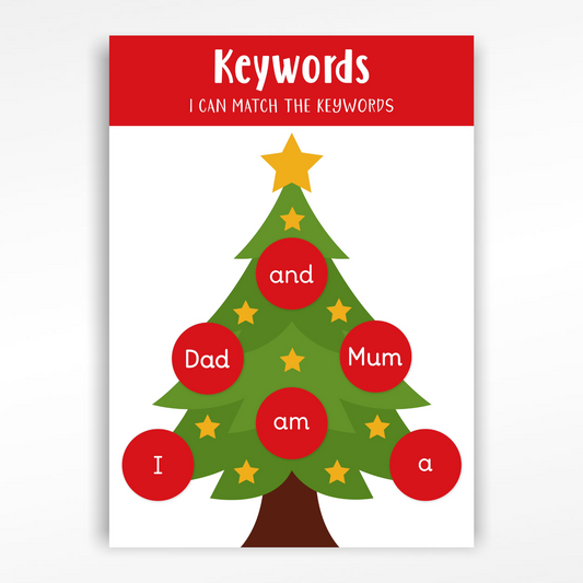 Keywords / Tricky Words Christmas Tree