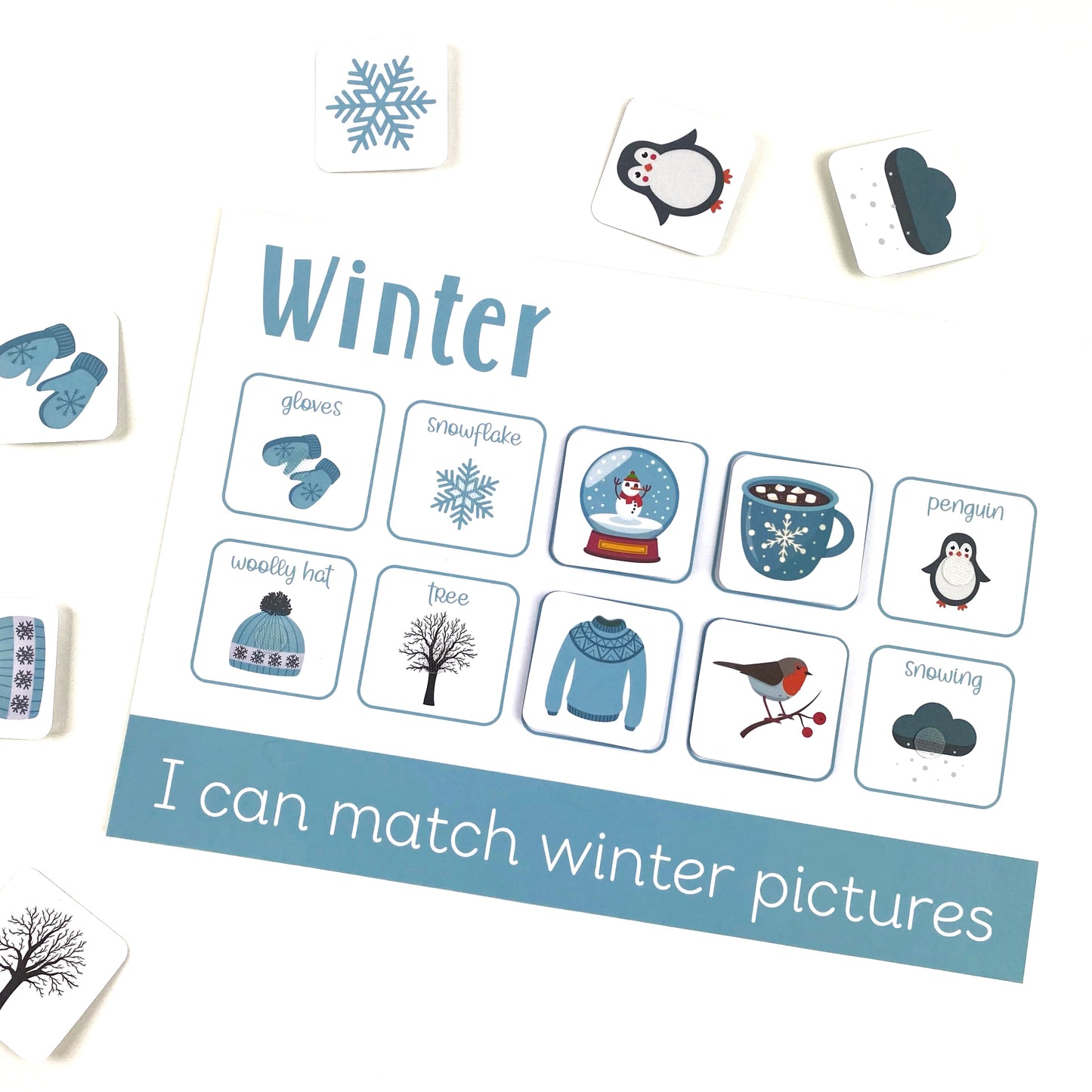 Personalised Winter Learning Mat