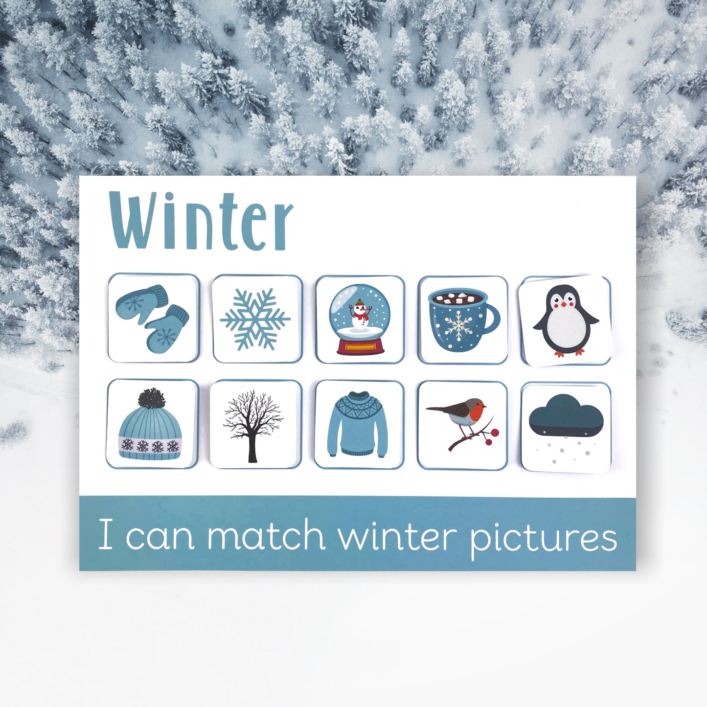 Personalised Winter Learning Mat