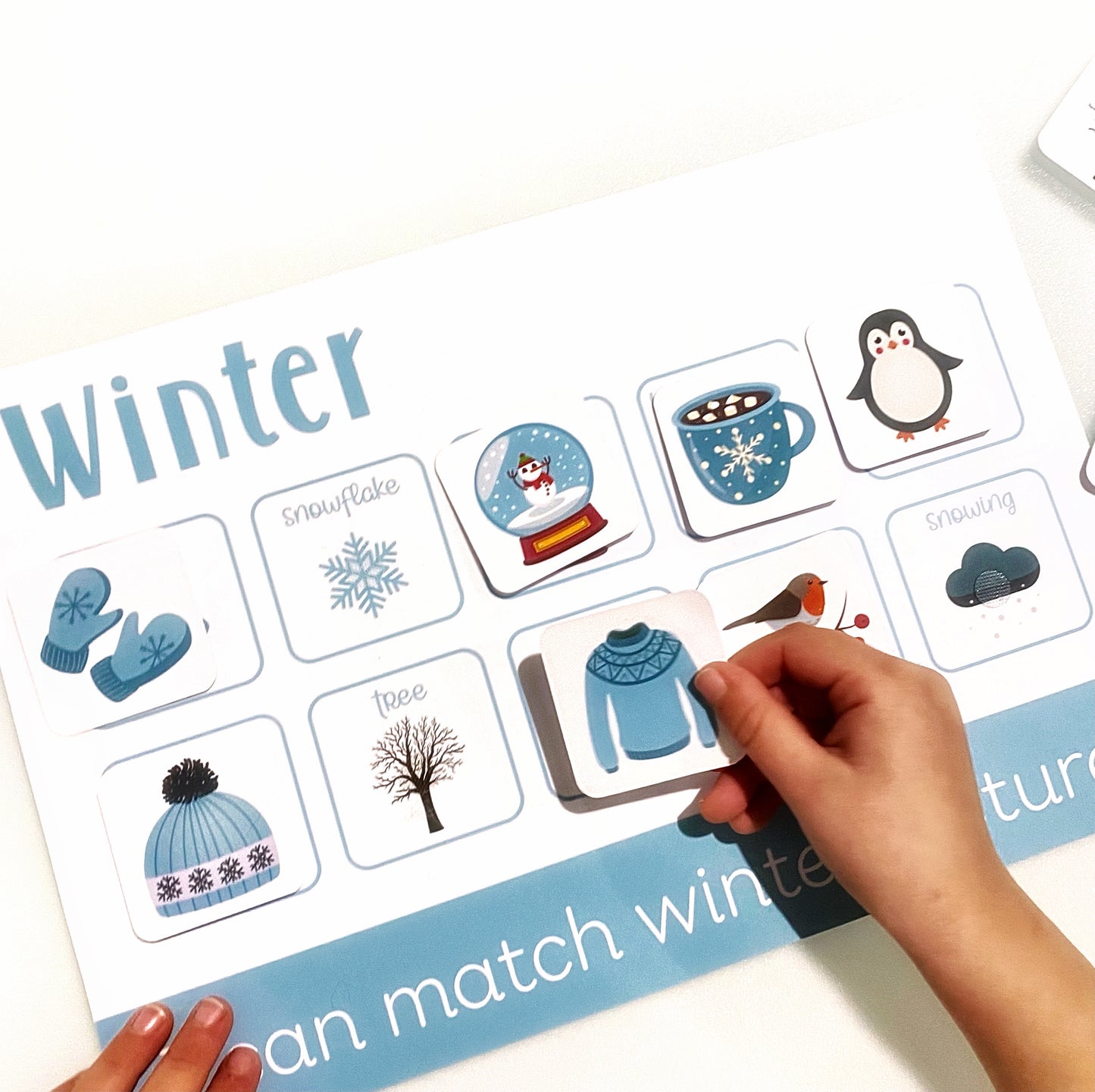 Personalised Winter Learning Mat