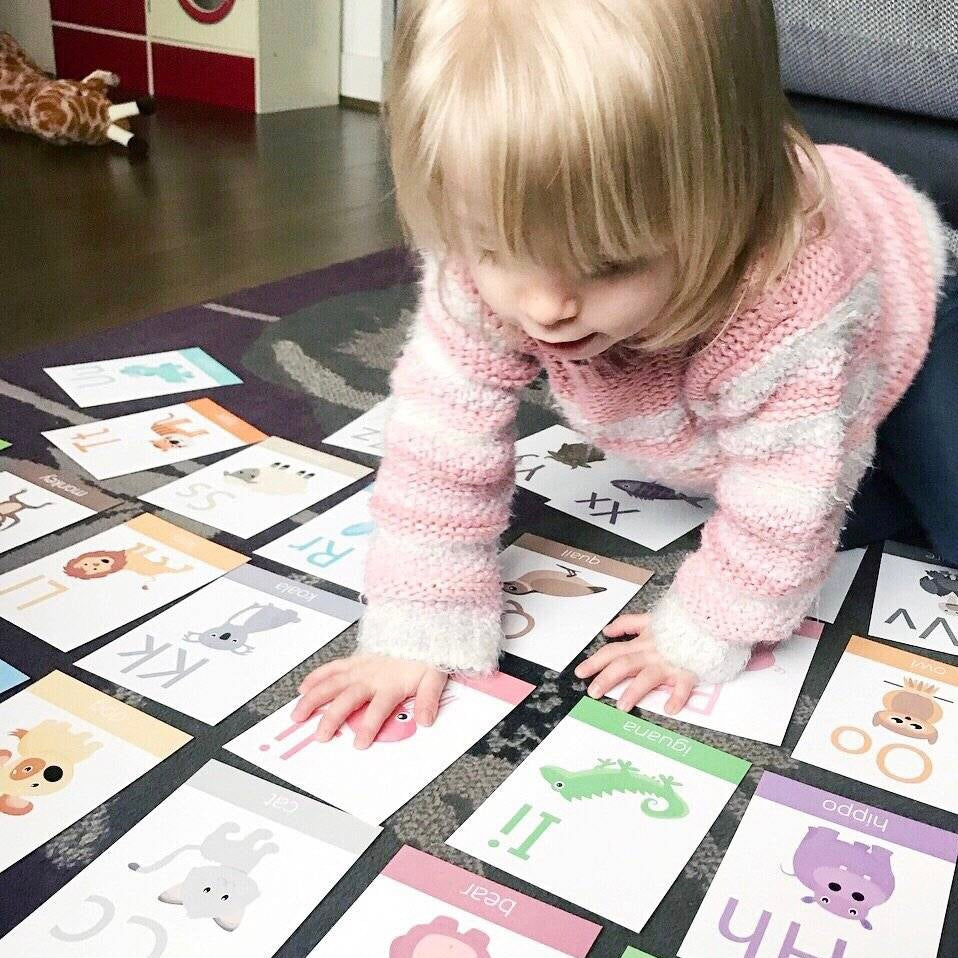 Animal Alphabet Toddler Flashcards