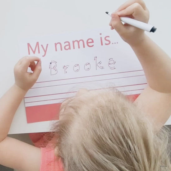 TRACE IT, COPY IT - Personalised 'My name is... Spelling Mat 