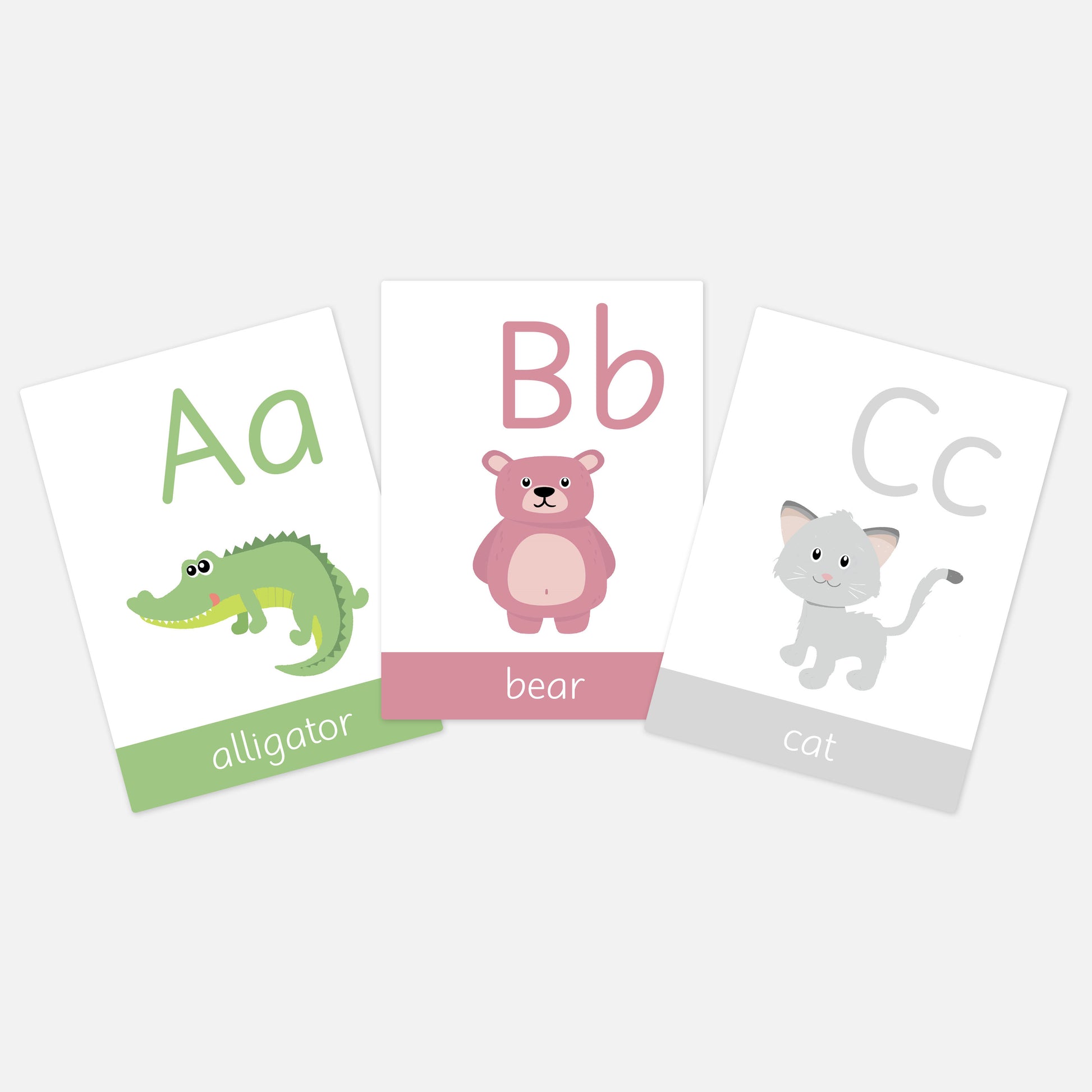 Animal Alphabet Toddler Flashcards-Little Boo Learning-A-Z,A6,ABC,Alphabet,Animals,educational,Flashcards,Little Boo Learning,normal,toddler