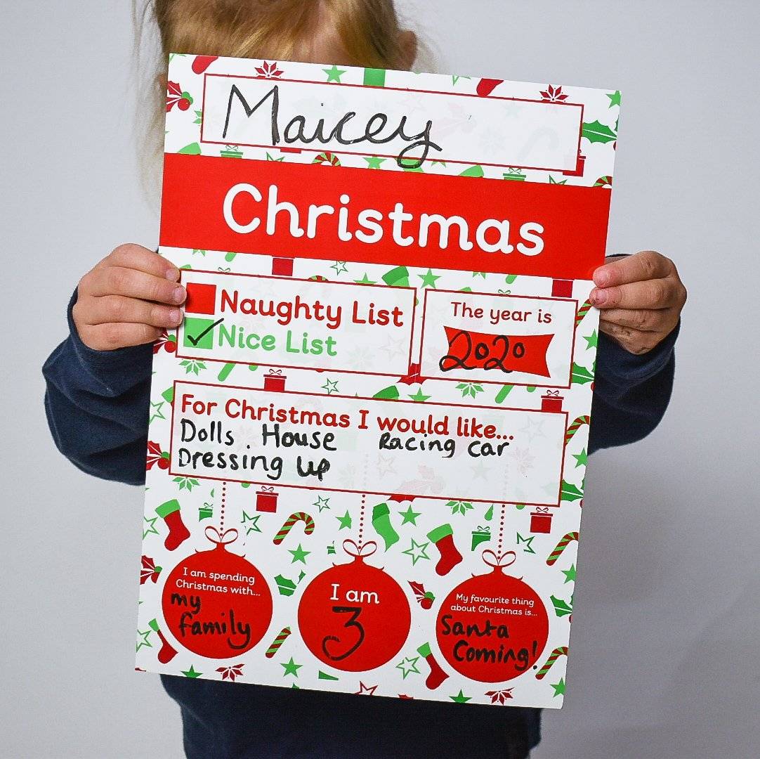 READY-TO-POST Wipe Clean Christmas Milestones Photo Prop Mat-Little Boo Learning-advent calender,Christmas,christmas countown,countdown,homeschool,learning resources,numeracy resources,toddler resources
