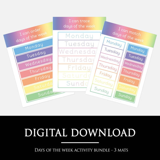 Days of The Week Bundle | Digital Download-Little Boo Learning-Days of The Week