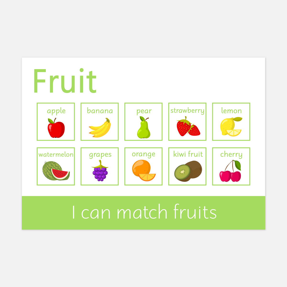 Friut Learning Personalised Fruit Learning Mat | Toddler Learning Resouces | EYFS ...