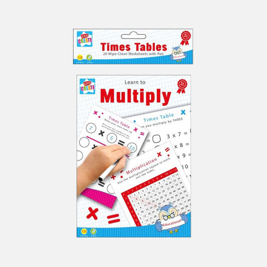 Learn to Multiply (wipe clean workbook)-Little Boo Learning-maths,multiply,numeracy,wipe clean,workbook