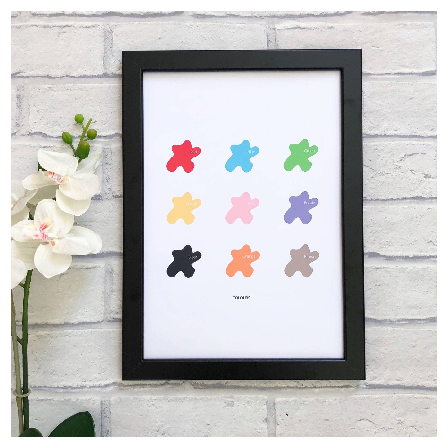 Colours Print A4-Little Boo Learning-