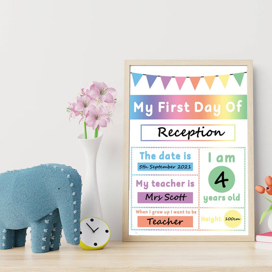 READY-TO-POST My First Day Mat (Wipe Clean)-Little Boo Learning-