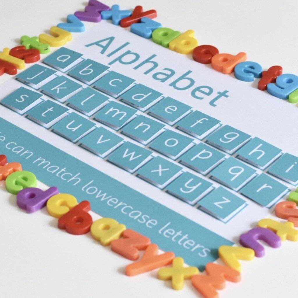 PERSONALISED Alphabet Learning Mat-Little Boo Learning-A-Z,ABC,Alphabet,Learning Mat,Letters,literacy